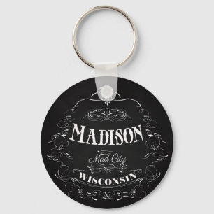 Madison, Wisconsin - Mad City Keychain