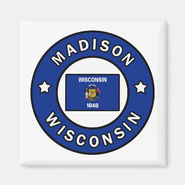 Madison Wisconsin Magnet (Front)