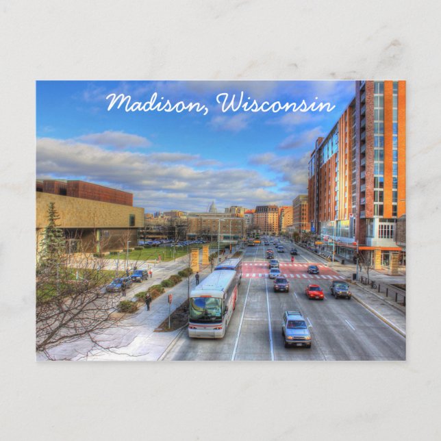 Madison Wisconsin Postcard (Front)