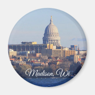 Madison, Wisconsin Souvenir Keepsake Magnet