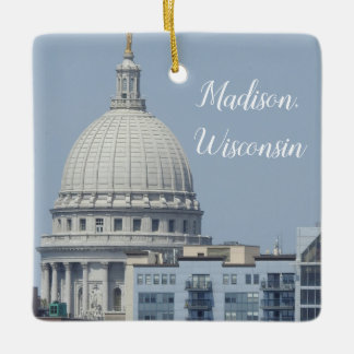 Madison, Wisconsin State Capitol Ceramic Ornament