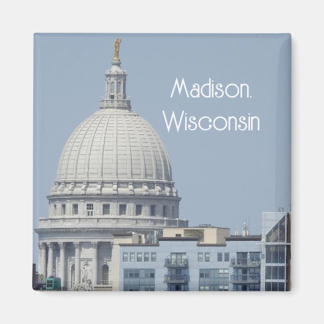 Madison, Wisconsin State Capitol Magnet (Front)