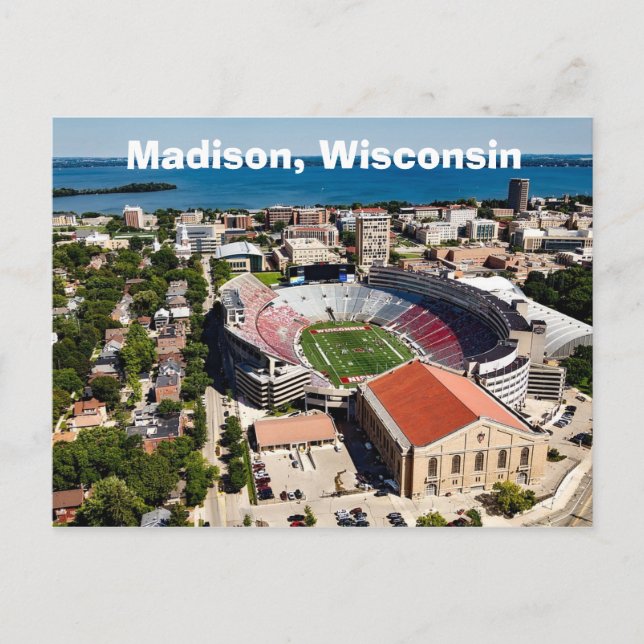 Madison Wisconsin The Capitol Postcard (Front)