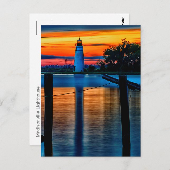 Madisonville Lighthouse Postcard (Front/Back)