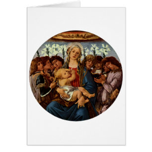 Madone et Enfant avec huit anges par Botticelli