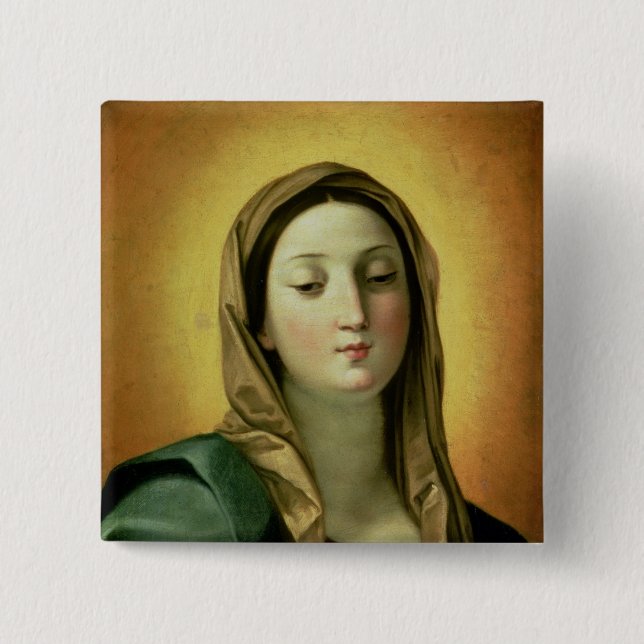 Madonna 2 Inch Square Button (Front)