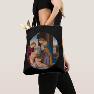Madonna Adoring the Child with the Infant Saint Tote Bag
