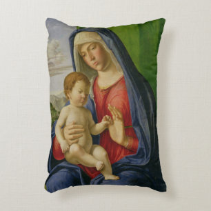 Madonna and Child, 1490s Decorative Pillow