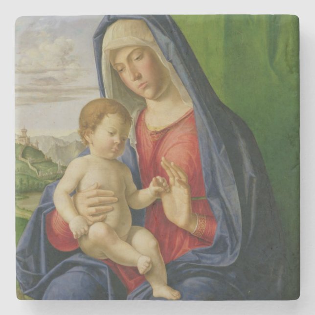 Madonna and Child, 1490s Stone Coaster (Front)