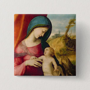 Madonna and Child, 1512-14 2 Inch Square Button