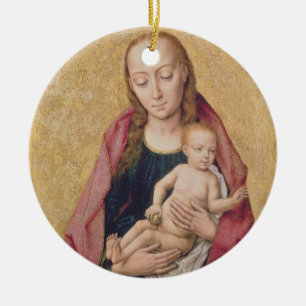 Madonna and Child 2 Ceramic Ornament