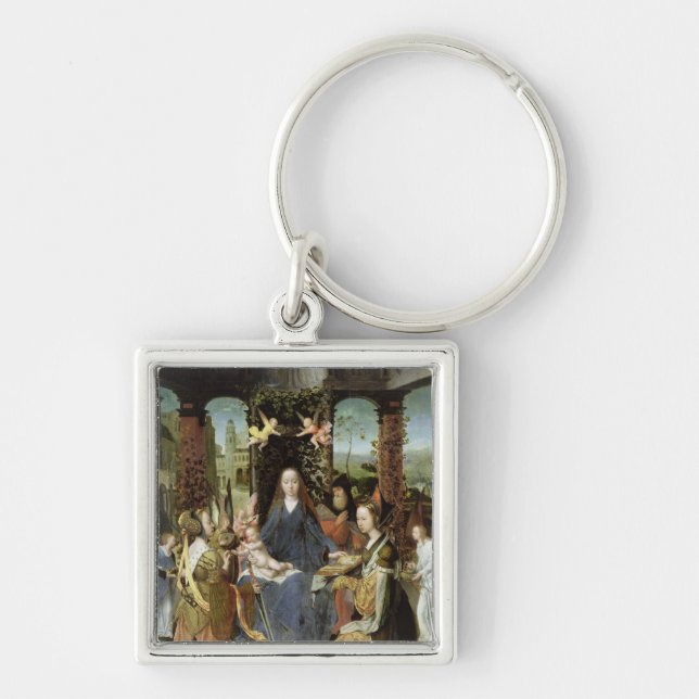 Madonna and Child 3 Keychain (Front)