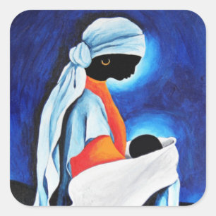 Madonna and child - Beloved Son 2008 Square Sticker