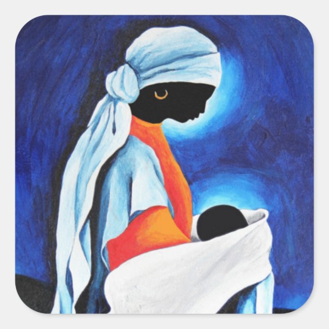 Madonna and child - Beloved Son 2008 Square Sticker (Front)