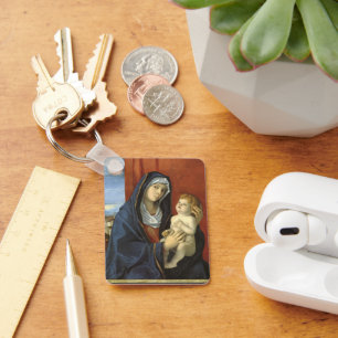 Madonna and Child by Giovanni Bellini Keychain