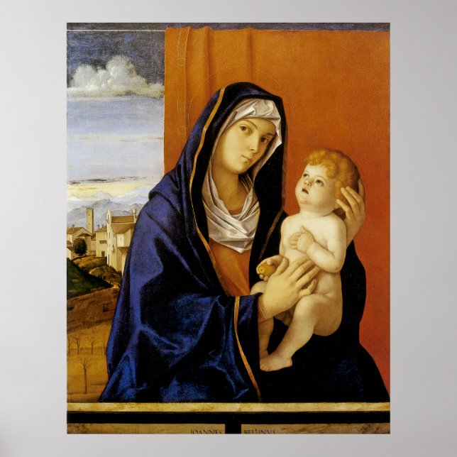 Madonna and Child by Giovanni Bellini Poster (Front)