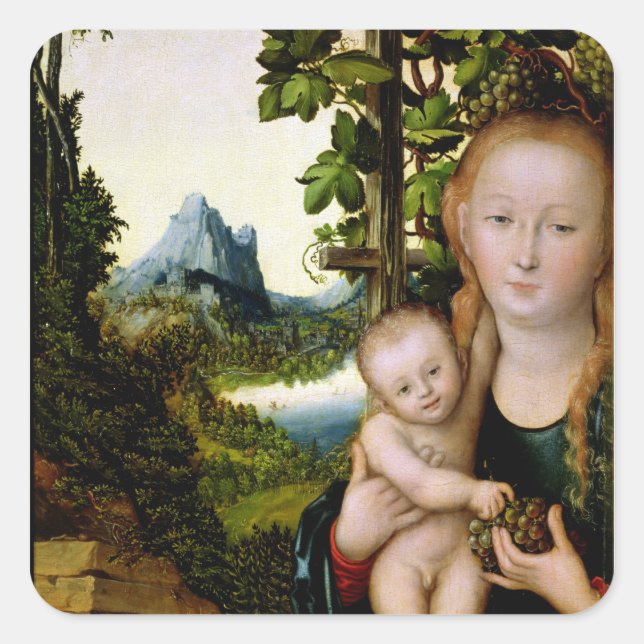 Madonna and Child, c.1525 Square Sticker (Front)