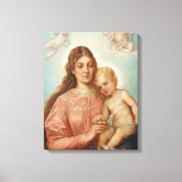 Madonna And Child Canvas Print