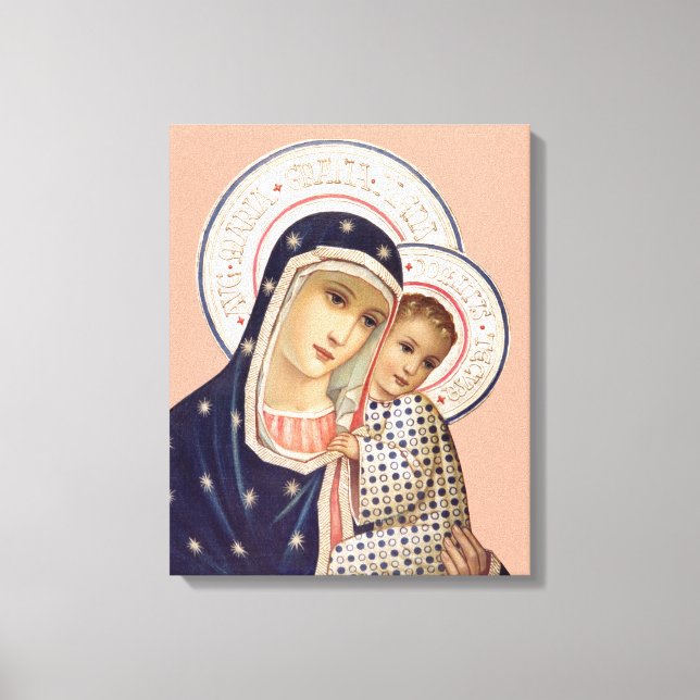 Madonna And Child Canvas Print (Front)