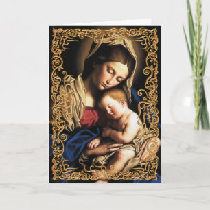 Madonna and Child card