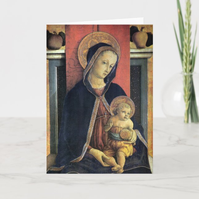 Madonna and Child - Carlo Crivelli - c1468 Card (Front)