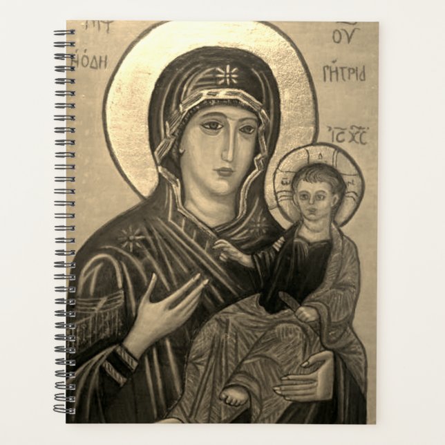 Madonna and child catholic DIY Planner (Front)
