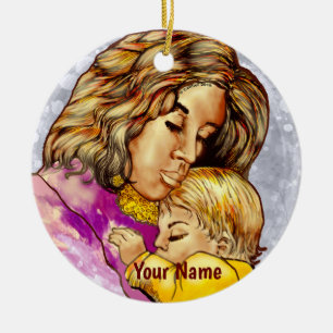 Madonna and Child  Ceramic Ornament