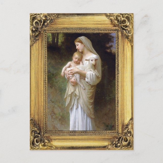 Madonna and Child Christmas Holiday Postcard (Front)