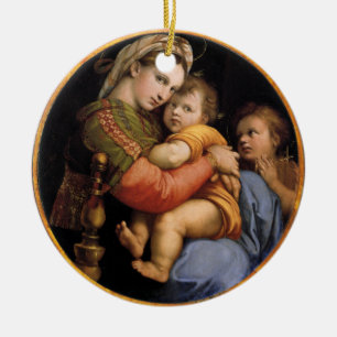 Madonna  and Child Christmas Ornament
