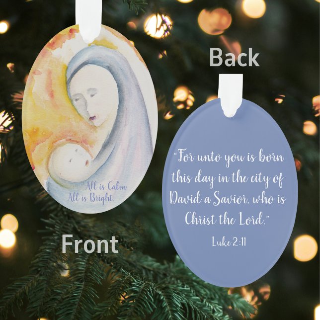 Madonna and Child Christmas Ornament (Creator Uploaded)