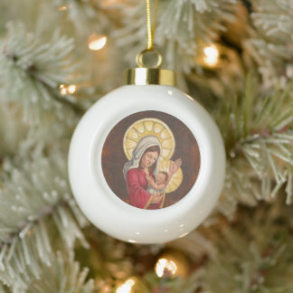 Madonna and Child Christmas Ornament