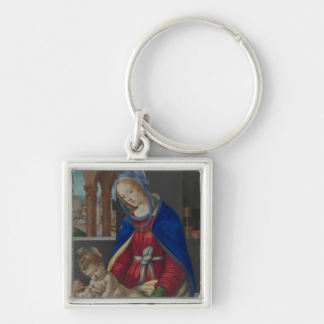 Madonna and Child, circa 1483-4 Keychain (Front)