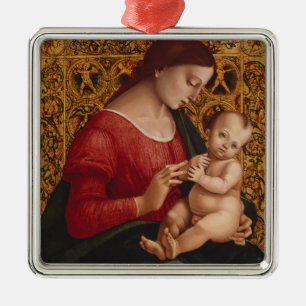 Madonna and Child, circa 1505-07 Metal Ornament