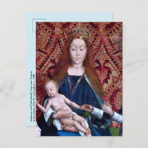 Madonna and Child (detail; M 070) Postcard
