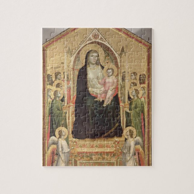 Madonna and Child Enthroned, c.1300-03 (PRE-restor Jigsaw Puzzle (Vertical)
