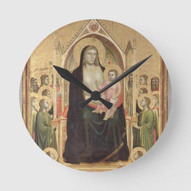 Madonna and Child Enthroned, c.1300-03 (PRE-restor Round Clock (Front)