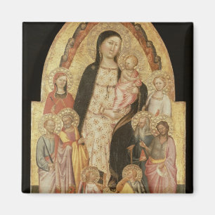 Madonna and Child Enthroned Magnet