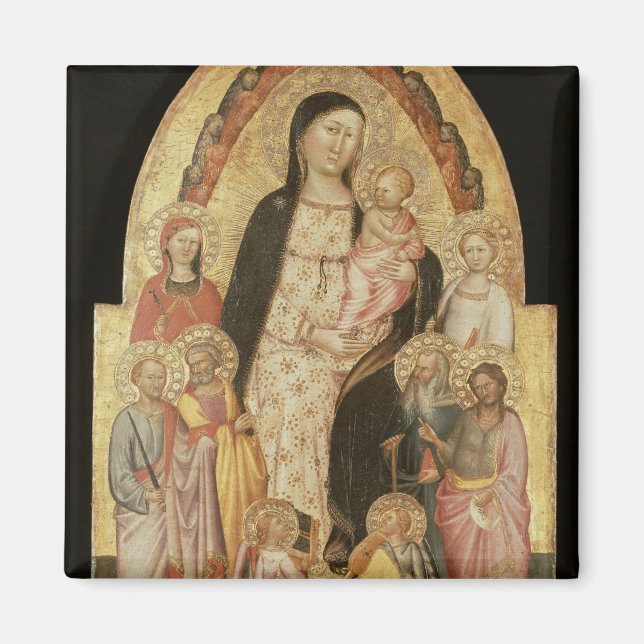 Madonna and Child Enthroned Magnet (Front)