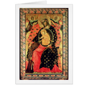 Madonna and Child Enthroned with Two Devout People