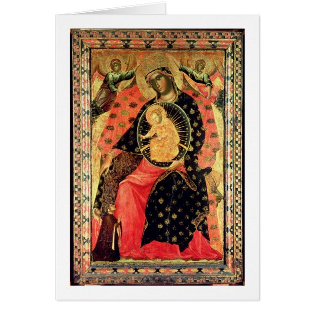 Madonna and Child Enthroned with Two Devout People (Front)