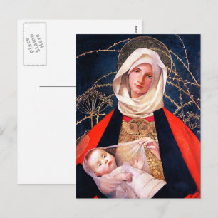 Madonna and Child. Fine Art Christmas Postcards