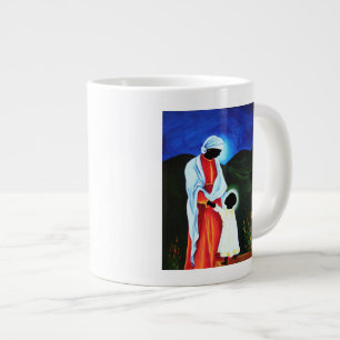 Madonna and child - First steps 2008 Large Coffee Mug