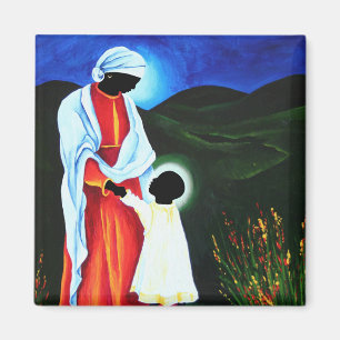 Madonna and child - First steps 2008 Magnet