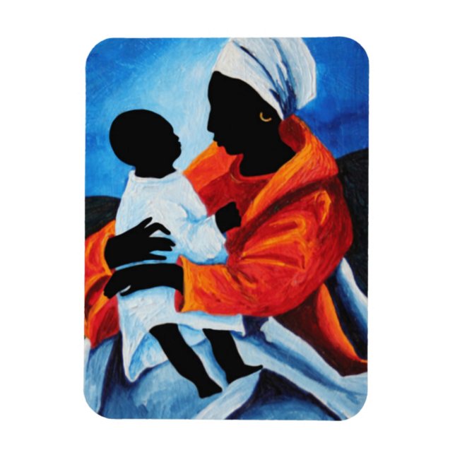 Madonna and child - First words 2008 Magnet (Vertical)