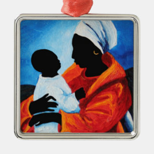 Madonna and child - First words 2008 Metal Ornament