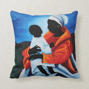 Madonna and child - First words 2008 Throw Pillow