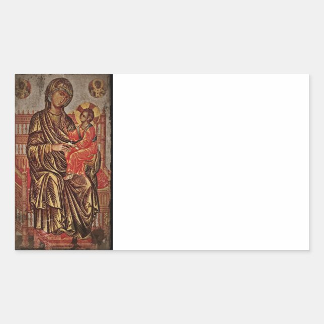 Madonna and Child Icon Sticker (Front)