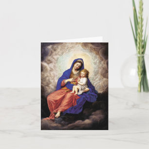 Madonna and Child in Glory Holiday Card