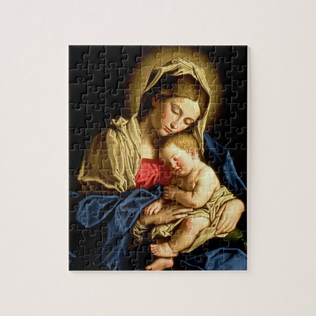 Madonna and Child Jesus - Sassoferrato Jigsaw Puzzle (Vertical)