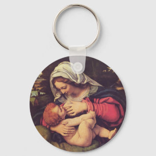 Madonna and Child Keychain
